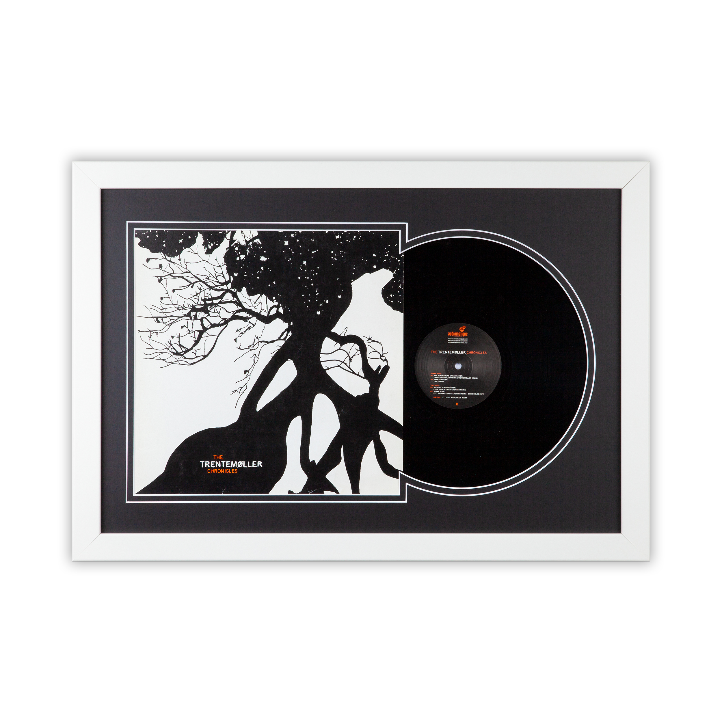 Schallplatten Rahmen Weiß-Schwarz-2