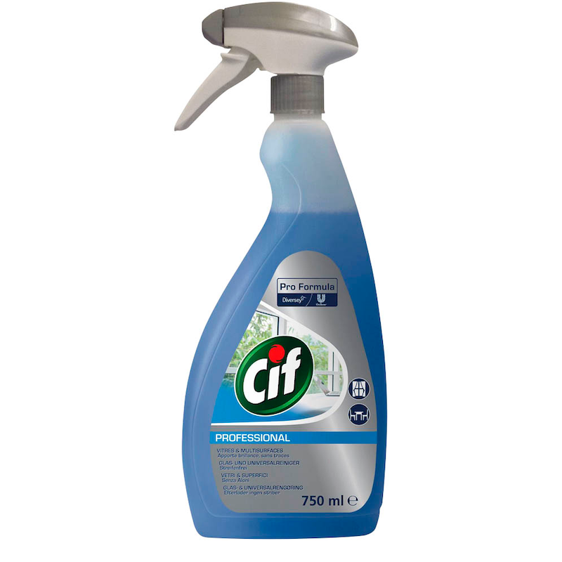 Cif PROFESSIONAL Glasreiniger 750 ml, Sprühflasche