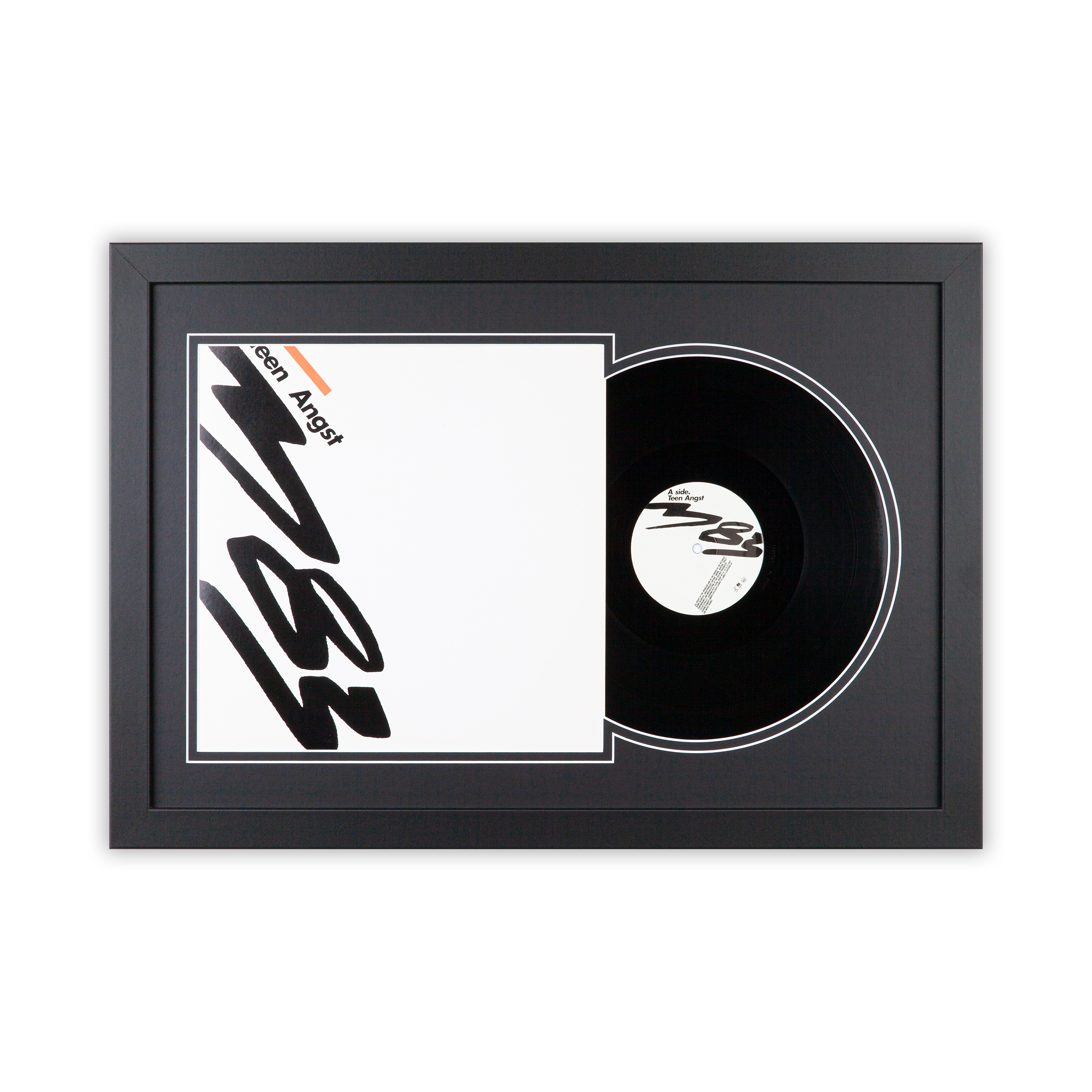 Schallplatten Rahmen Schwarz-1